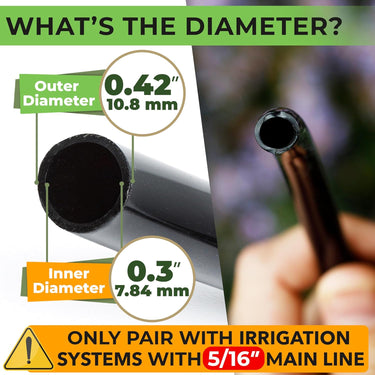 The kit includes 100 ft of 5/16